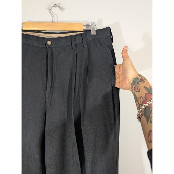 Tommy Bahama Mens Black Silk Dress Pants‎ Sz 36 Resortwear Business Casual Work - Picture 3 of 9